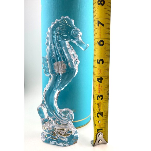 NIB Waterford Crystal Seahorse Collectible Decorative Paperweight Figurine w/Box - Picture 7 of 8